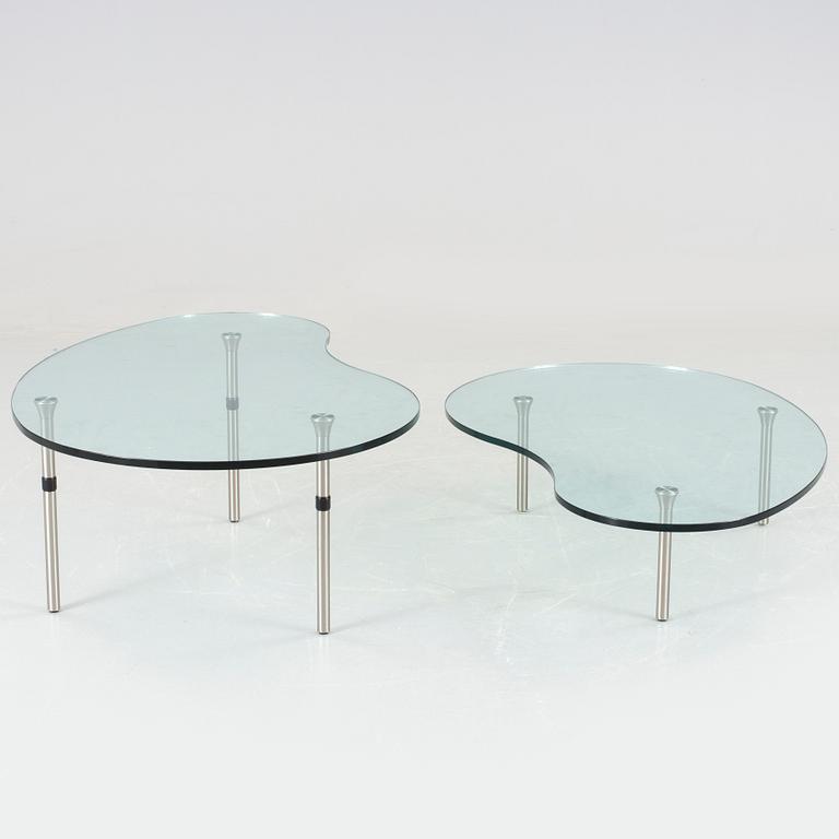 ENZO MARI, soffbord, 2 st, "Ambo", Zanotta, Italien.