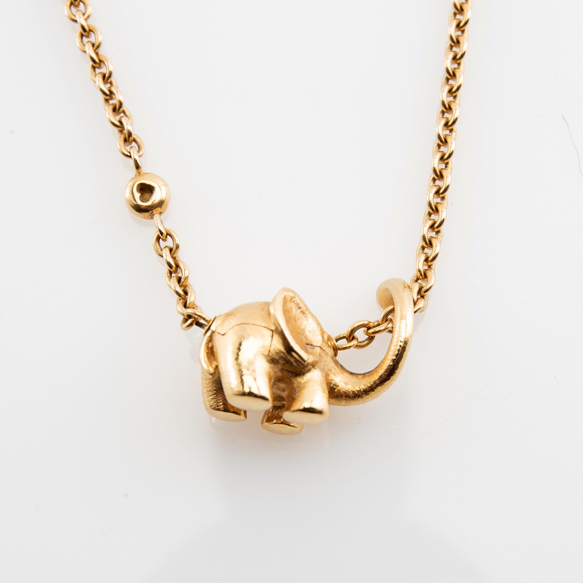 Ole Lynggaard, collier, 18K guld, med briljantslipade diamanter.