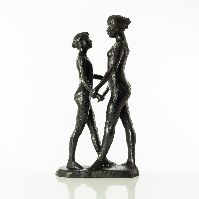 Gudmar Olovson, sculpture. Signed. Numbered. Foundry mark. Bronze, height 62 cm, length 32 cm.