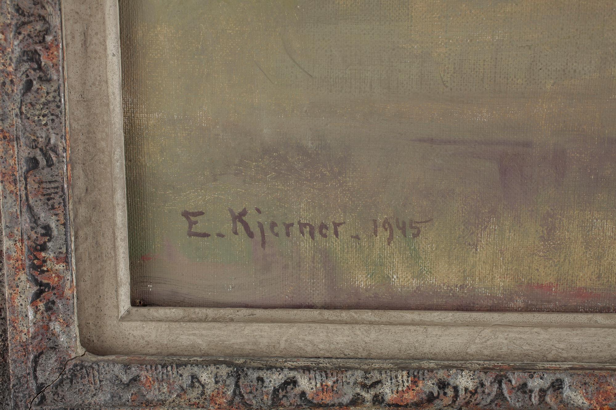 ESTHER KJERNER, olja på duk, signerad o daterad 1945.