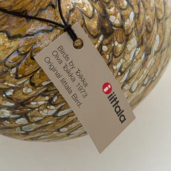 Oiva Toikka, a 'Summer Grouse' glass bird, signed O. Toikka Nuutajärvi.