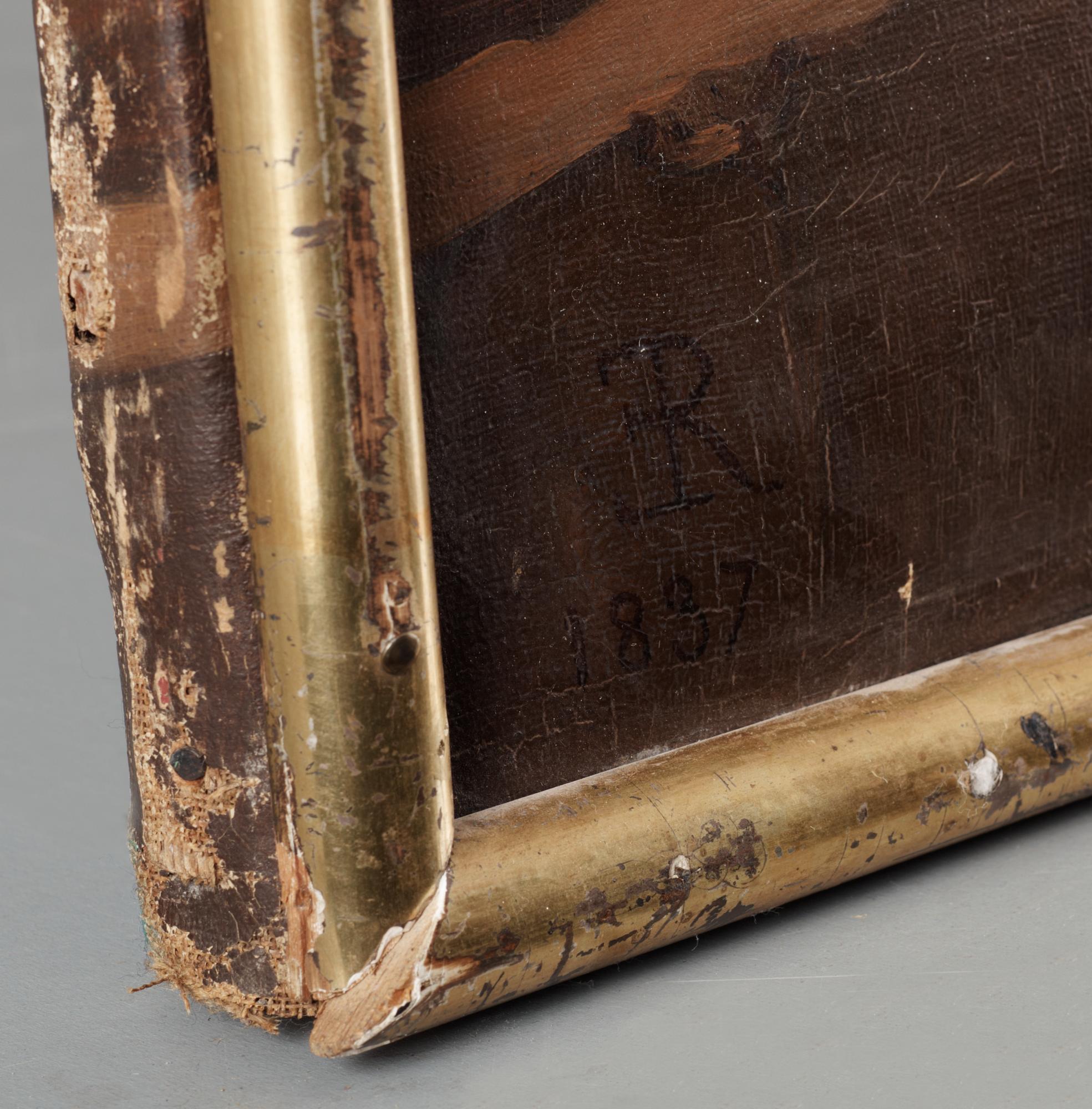 French school 19Th Century.  Joseph defending the daughters of Jethro at the Well.