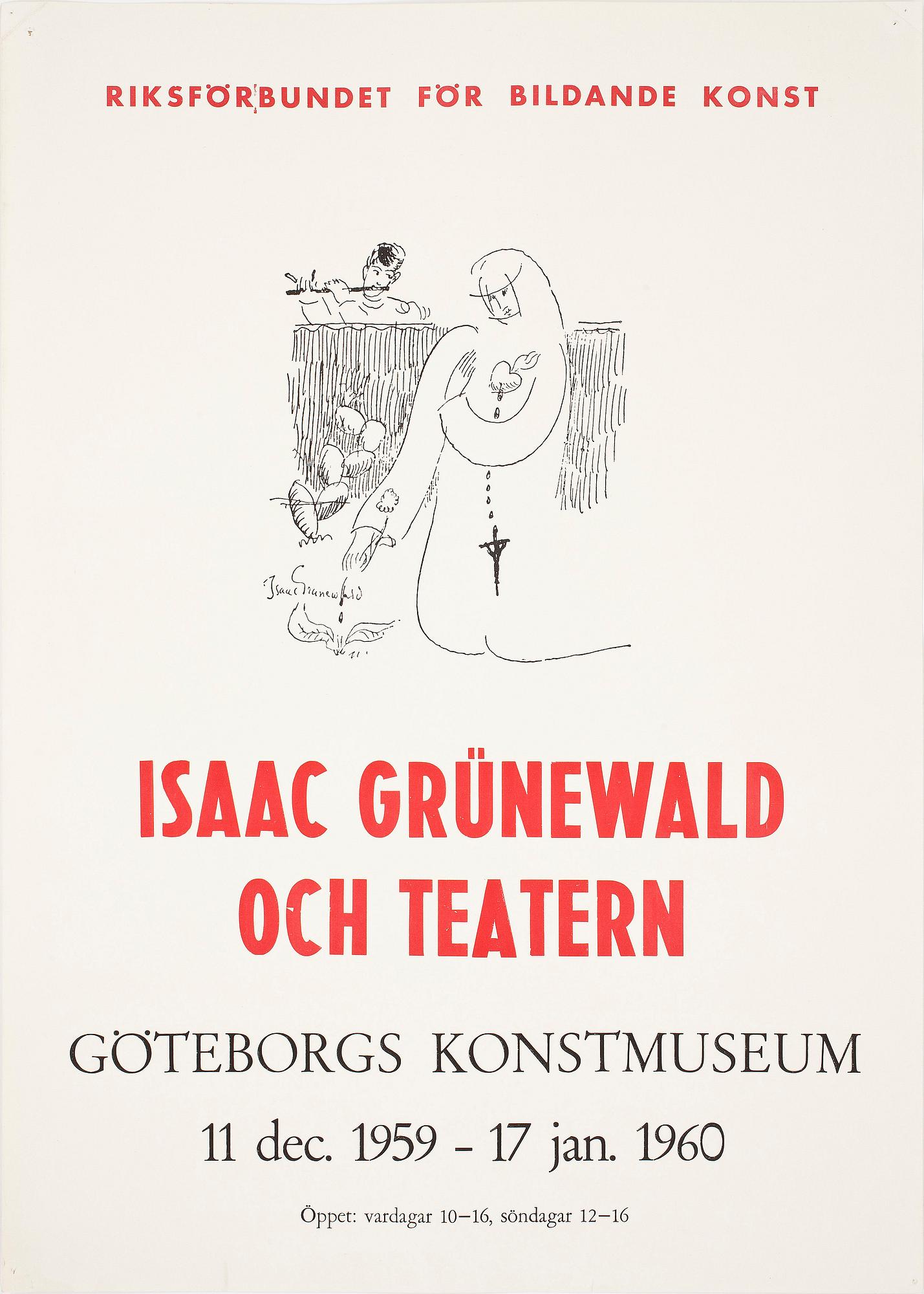 UTSTÄLLNINGSAFFISHER, 6 st, 1900-talets andra hälft.