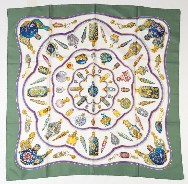 Hermès, scarf, "Qu'importe le flacon".