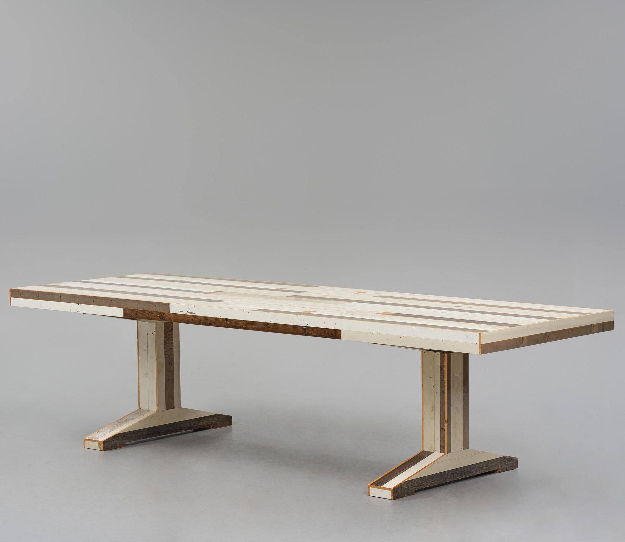 Piet Hein Eek, matbord, "Canteen Table in Scrapwood", Nederländerna, efter 2005.