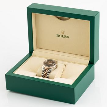 Rolex, Oyster Perpetual, "Chocolate Jubilee Diamond Dial", Datejust 36, wristwatch, 36 mm.