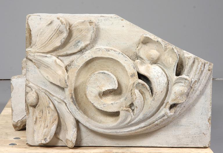 DEKORELEMENT FÖR HUSFASAD, 3 st, cement, 1899.