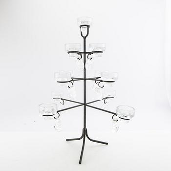 Kandelaber smide och gjutet glas 1900-talets andra hälft.