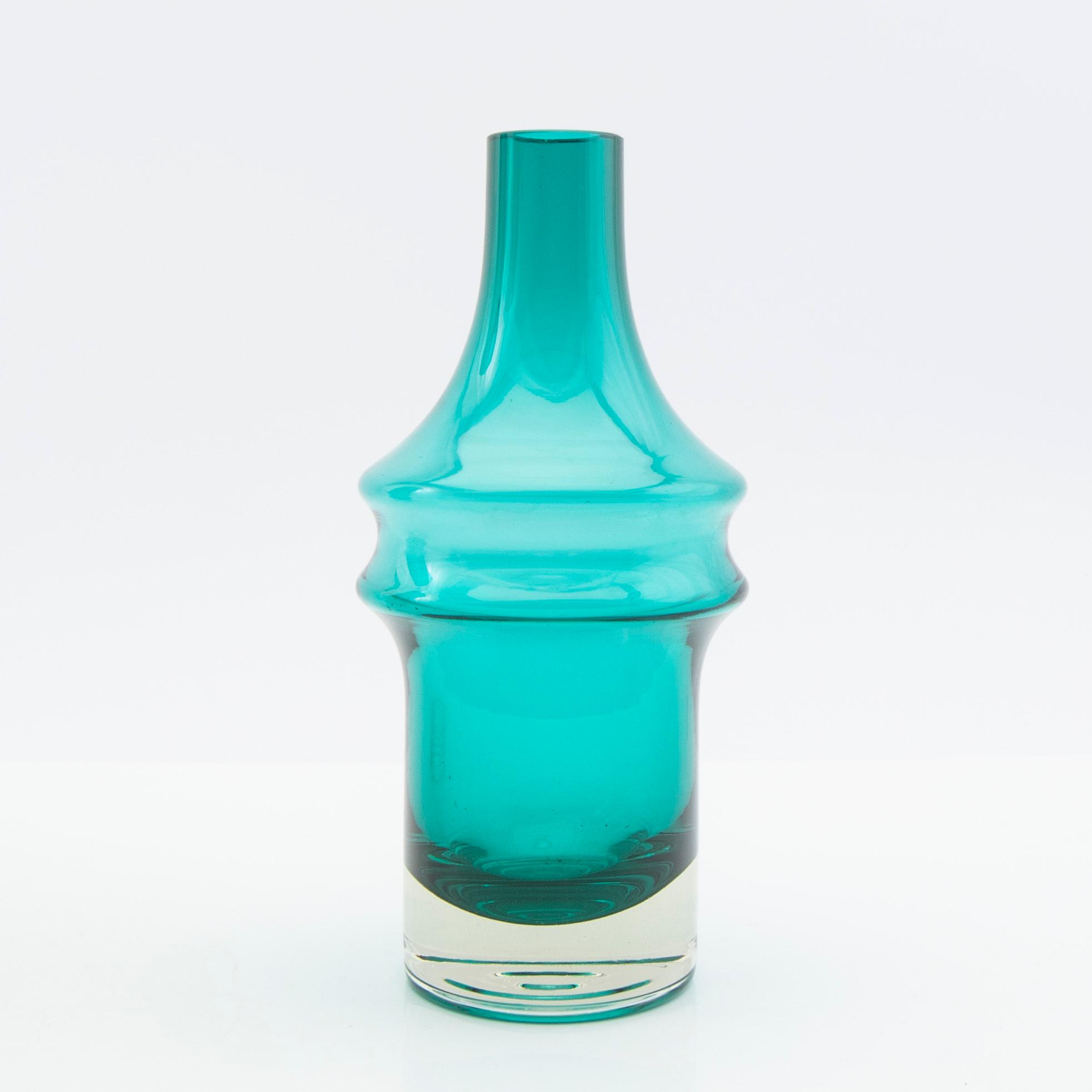 Tamara Aladin, vaser, 3 st, glas, Riihimäen Lasi, 1960/70-tal.