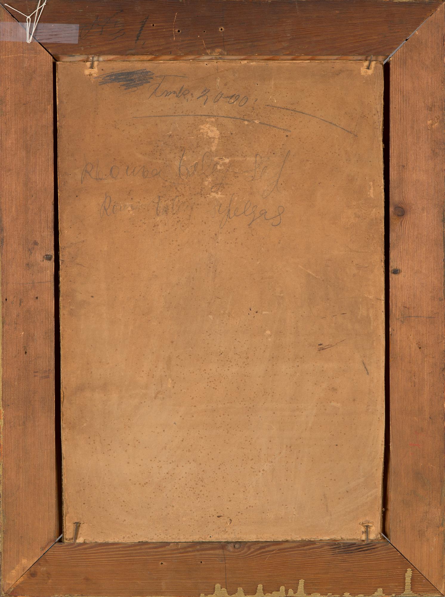 Alvar Cawén, olja på pannå, signerad.