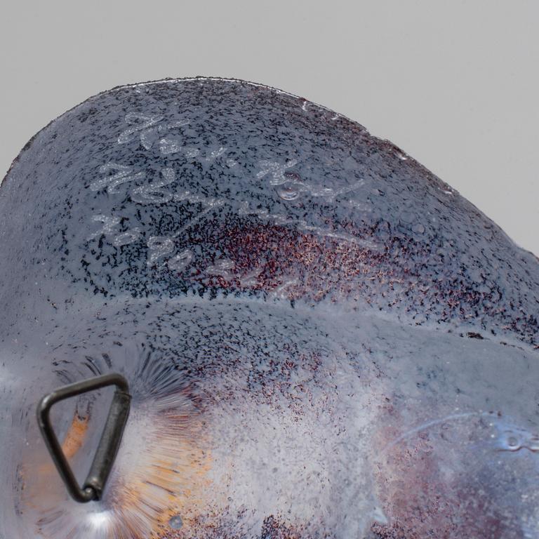 KJELL ENGMAN, väggskulpturer, 4 st, glas, Kosta Boda.