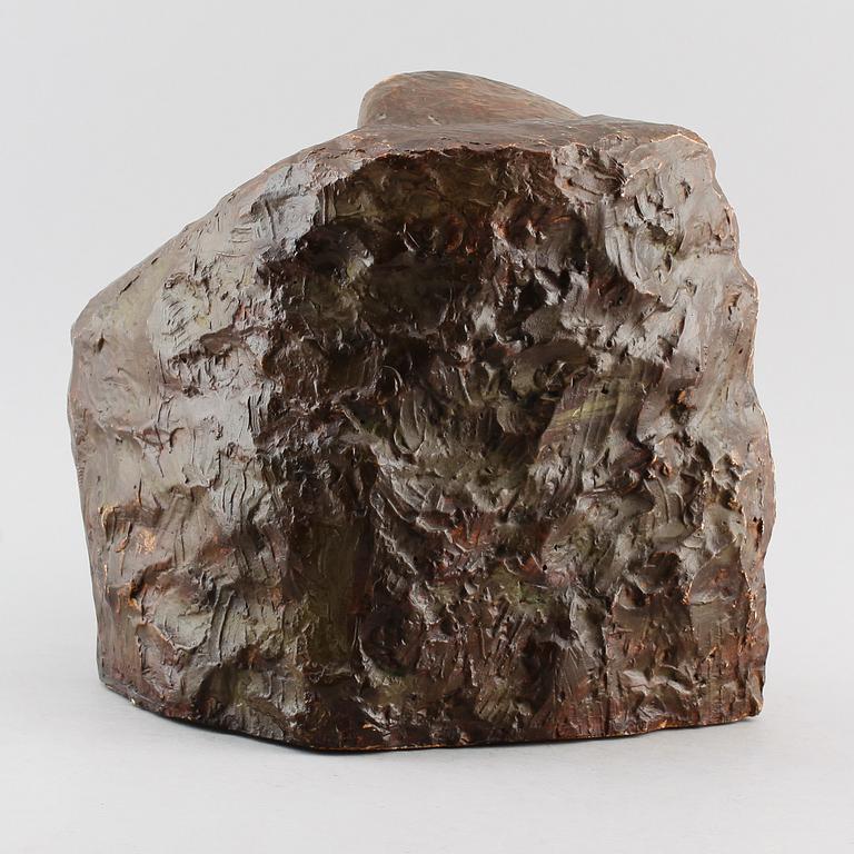 HOLGER PERSSON, skulptur, gips, "Kyssen", signerad.