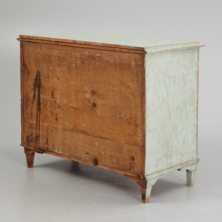 A 19th century chest of drawers.