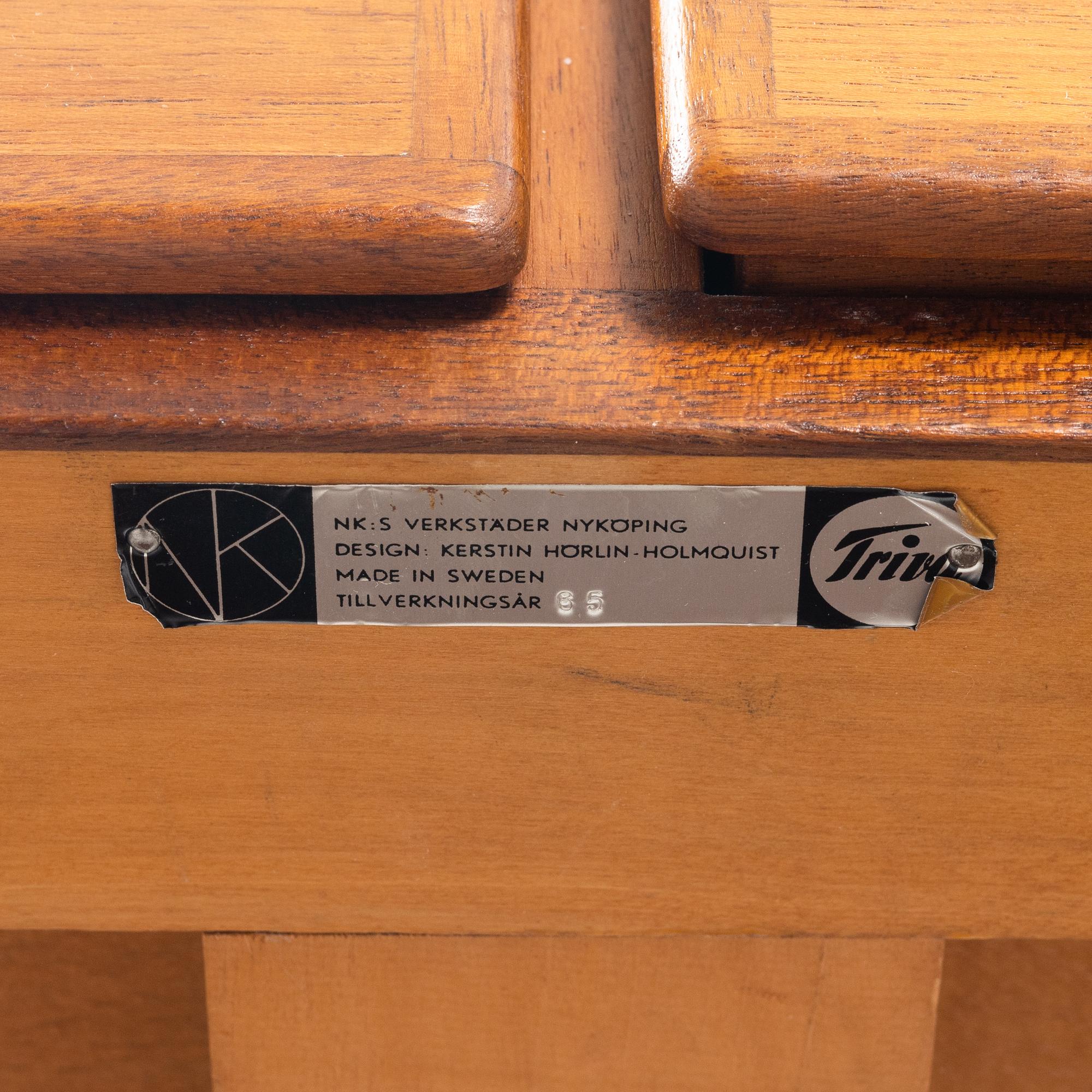 Kerstin Hörlin-Holmquist, serveringsvagn, Triva-serien, Nordiska Kompaniet, 1960-tal.