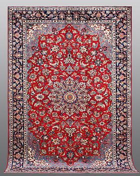 A carpet, Mashad, ca 345 x 242 cm.