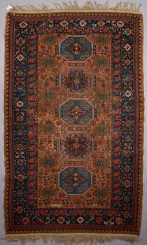 CARPET, antique Soumak, signed, 155x251 cm.