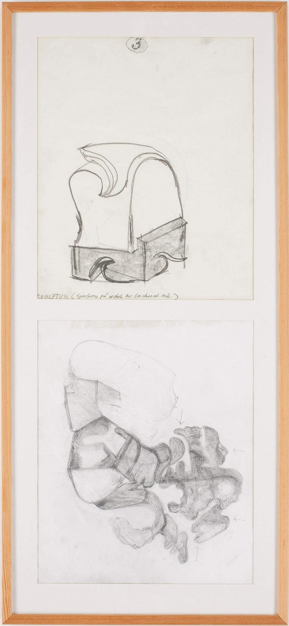 TORSTEN ANDERSSON . Blyerts på papper. Ej Sign.