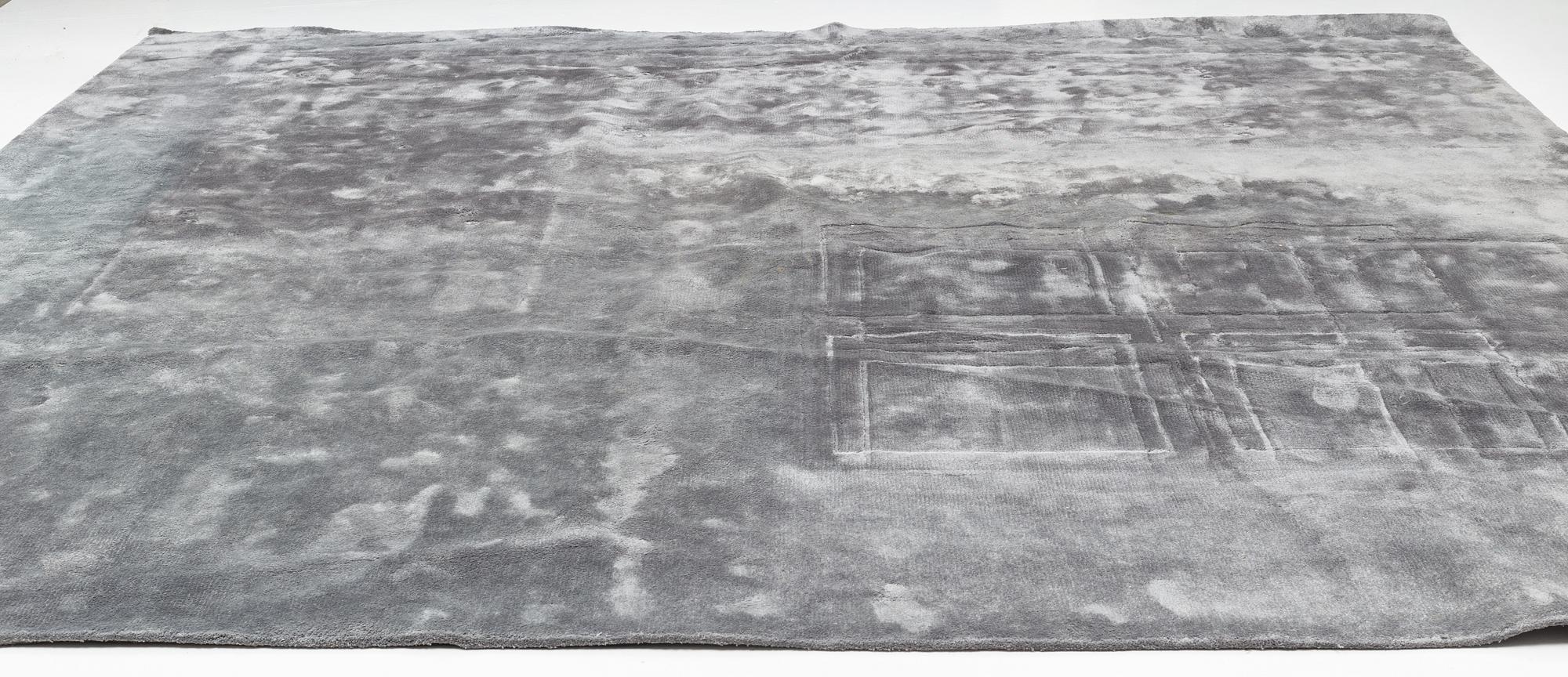 Rug, Ogeborg Design Collection, "Astro", grey, 420 x 420 cm.
