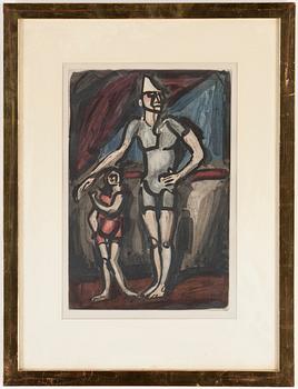 Georges Rouault · GEORGES ROUAULT, färgakvatint, 1930.