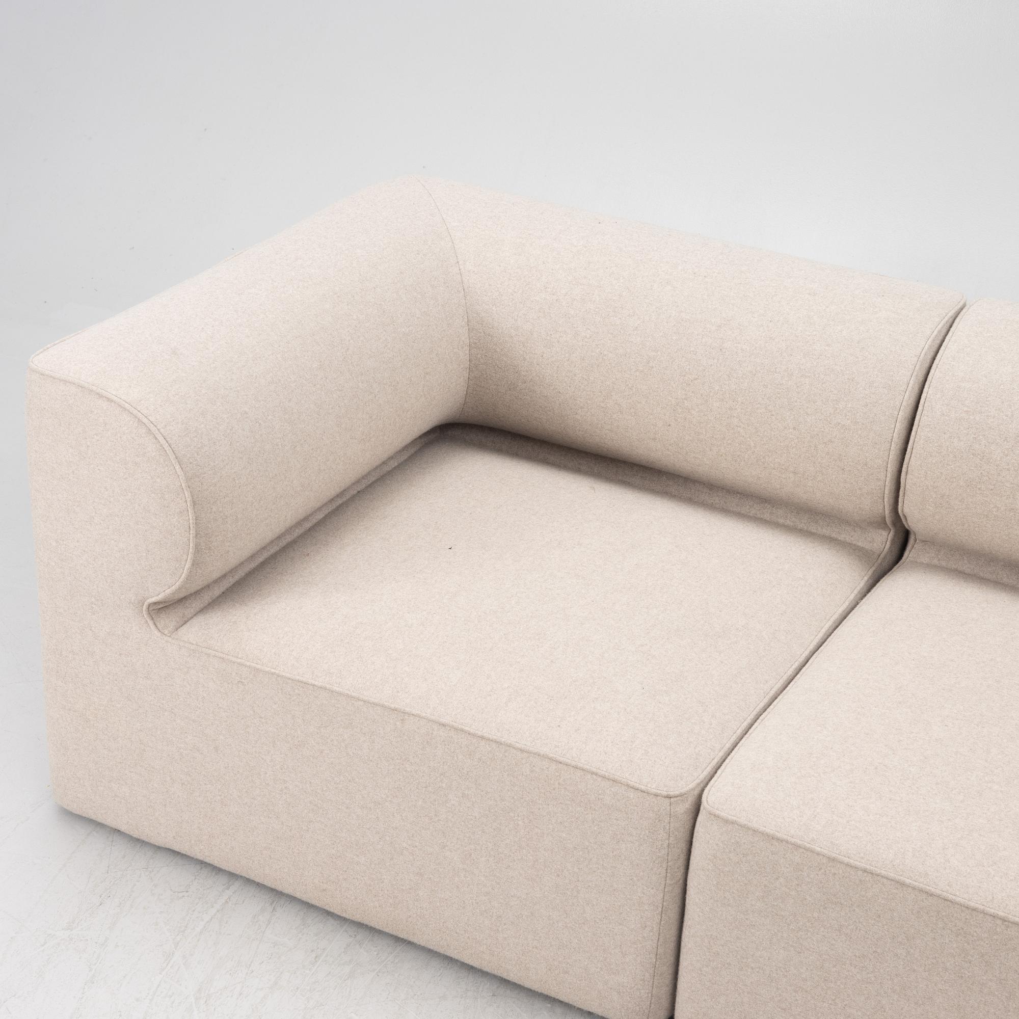 Norm Architects, modular sofa, 3 pieces, "Eave Modular 96 Sofa", Audo, Copenhagen, Denmark, contemporary.