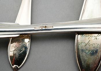 BESTICK, 22 delar, silver, bl a GAB, Stockholm, 1900-talets första hälft. Total vikt ca 937 gram.