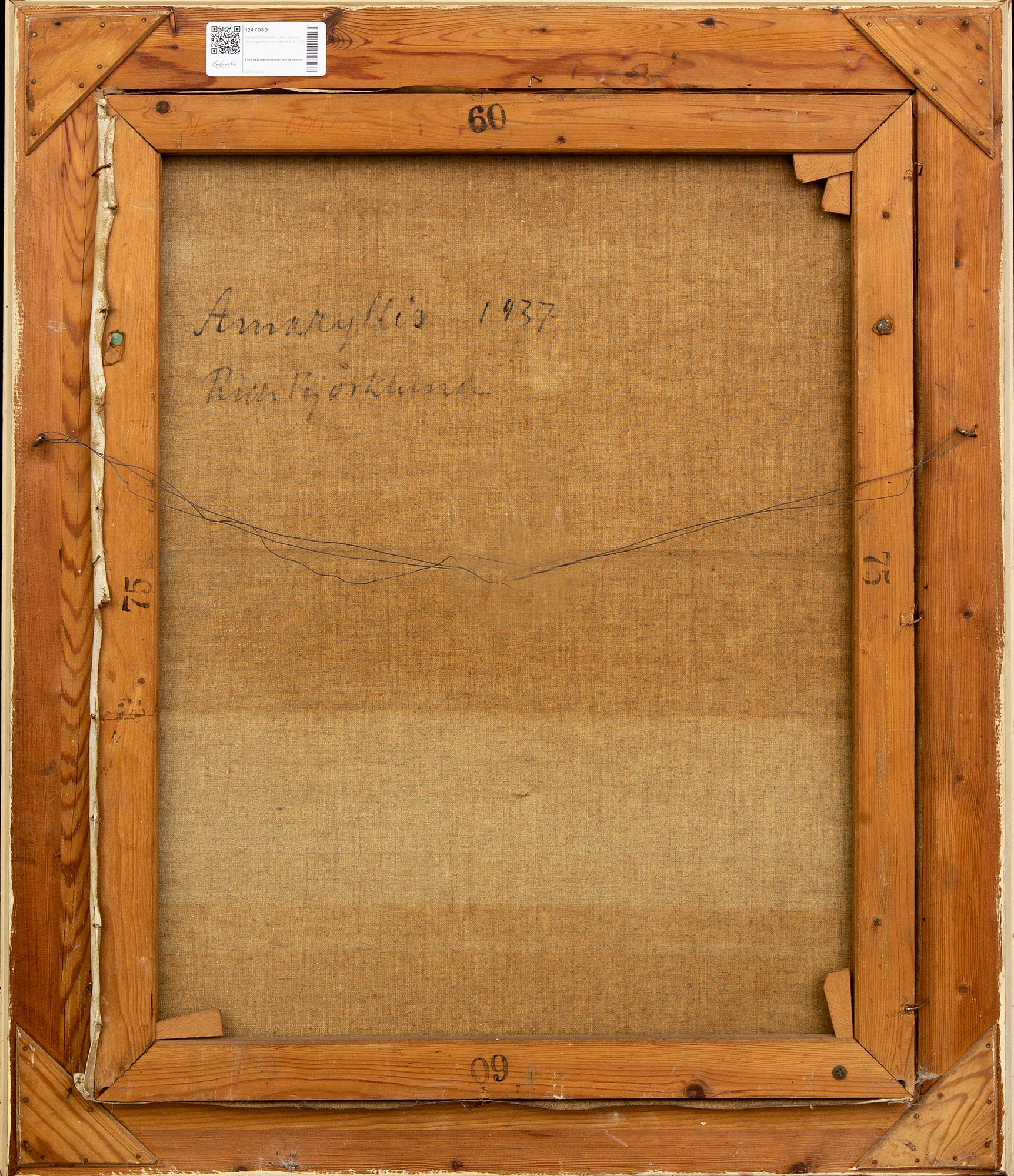 RICHARD BJÖRKLUND, a signed and dated oil on canvas.