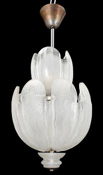 TAKLAMPA, glas, 1900-talets mitt.