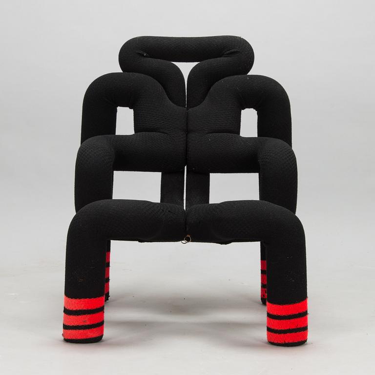 Terje Ekstrøm, a 1980s 'Ekstrem' lounge chair, for Stokke Fabrikker, Norway.