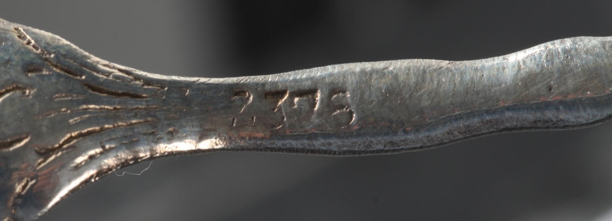 PARTI BESTICK, 6 delar. Silver, importstämplar mm.