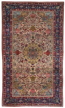 322. A carpet, a semi-antique Tehran figural, probably, ca 345,5 x 202 - 206,5 cm.