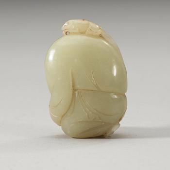 A Chinese nephrite figure of a boy.