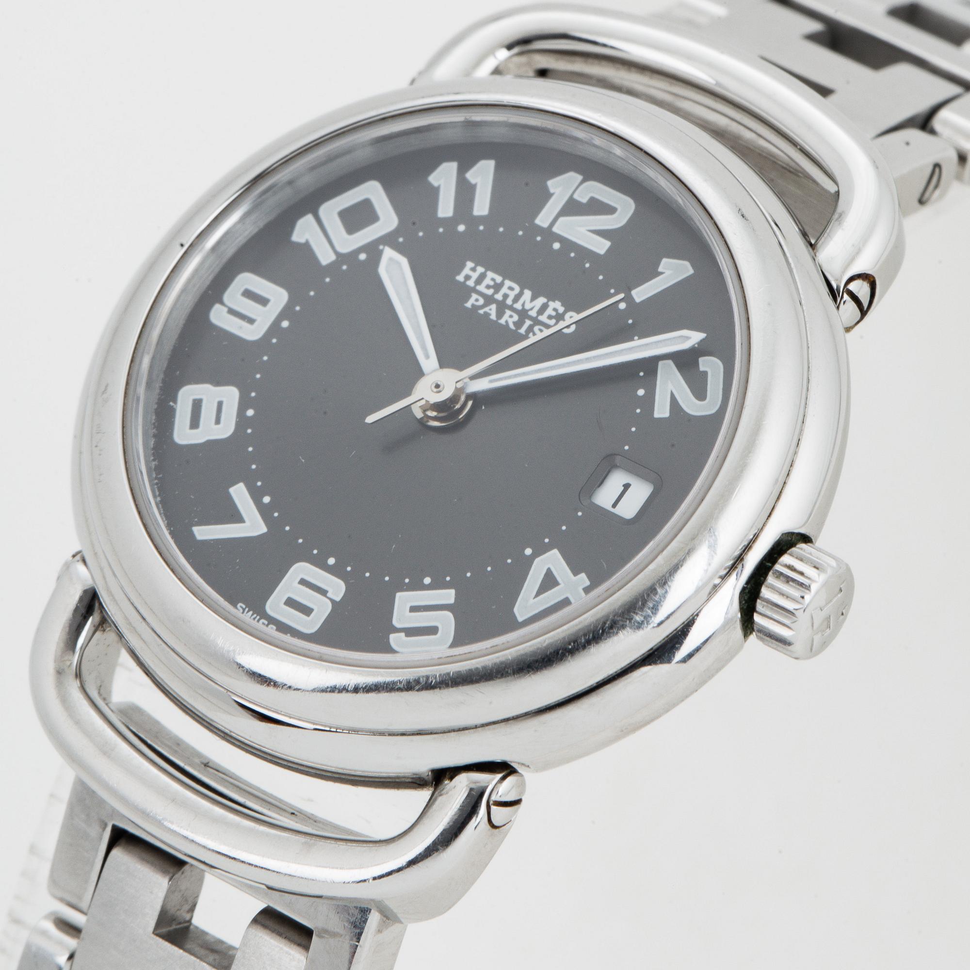 HERMÈS, wristwatch, 25 mm.