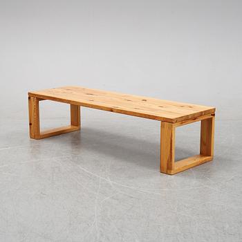 A pine bench, second half f the 20th century.