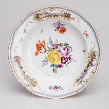 TALRIK, porslin, Meissen, Marcolini 1760-tal.
