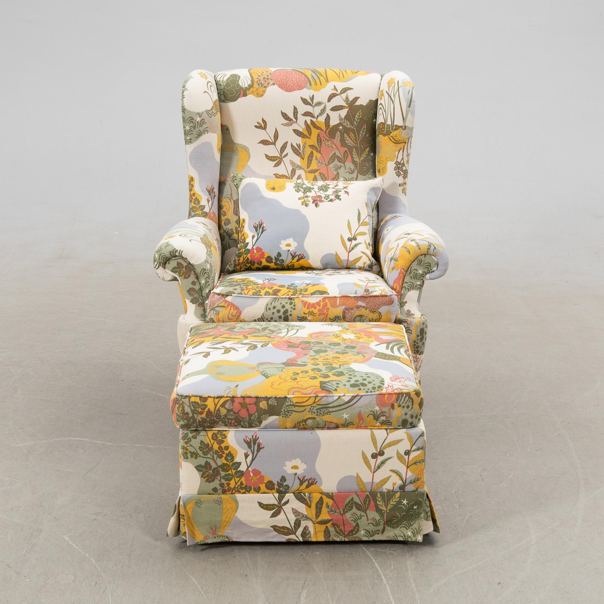 Ragnar Helsén, fåtölj, "Oxford", Stjernmöbler, Herrljunga för firma Svenskt Tenn.