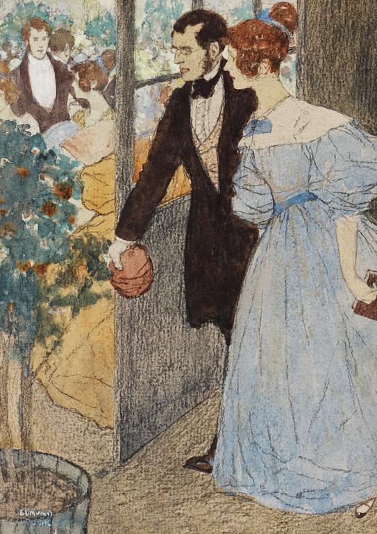 Edmund Dulac, Ilustration to "Villette" by Charlotte Brontë.