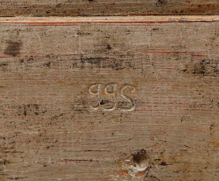 STOLAR, 2 st, 1700-tal, allmoge.
