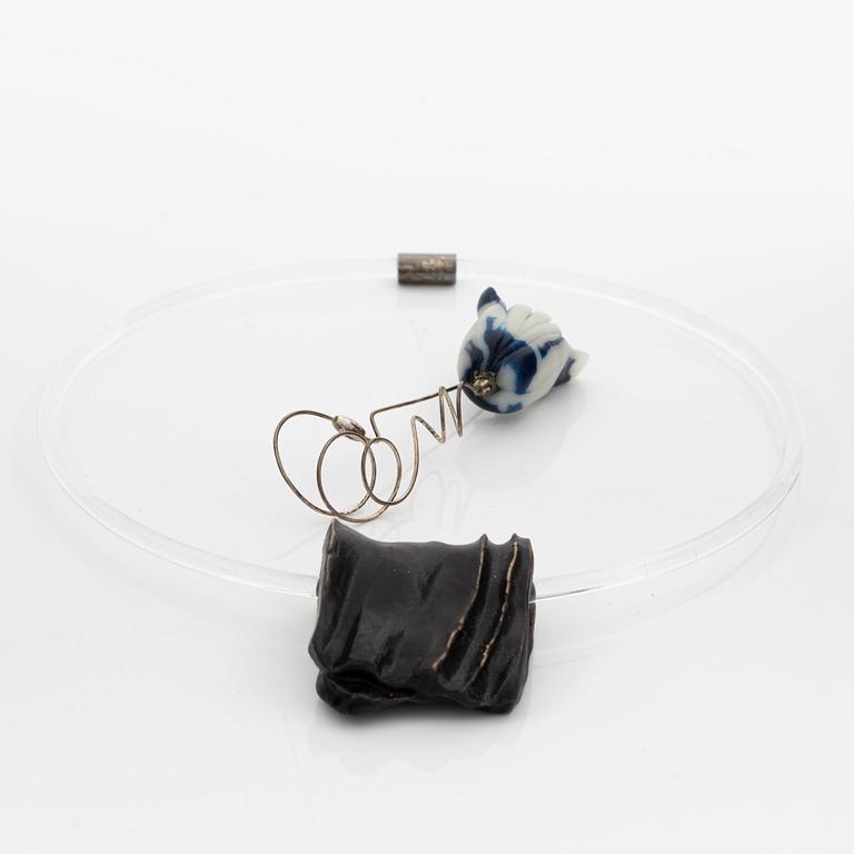 Siv Lagerström, necklace and brooch, acrylic plastic.