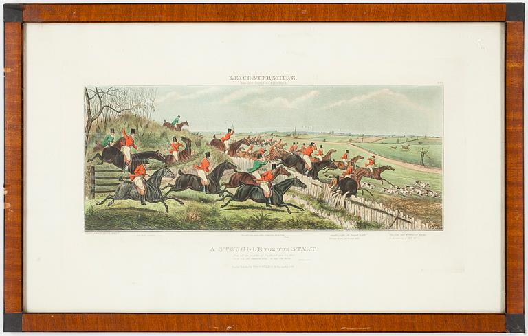 KOPPARSTICK, ett par, Sir John Dean Paul, handkolorerade, London, 1800-talets första hälft.
