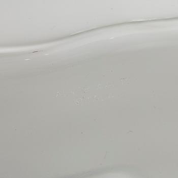 Alvar Aalto, one piece of  'Aalto flower' glass sculpture, signed Alvar Aalto Iittala, late 20th century.