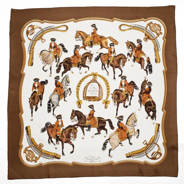 HERMÈS, a silk scarf, "Reprise".