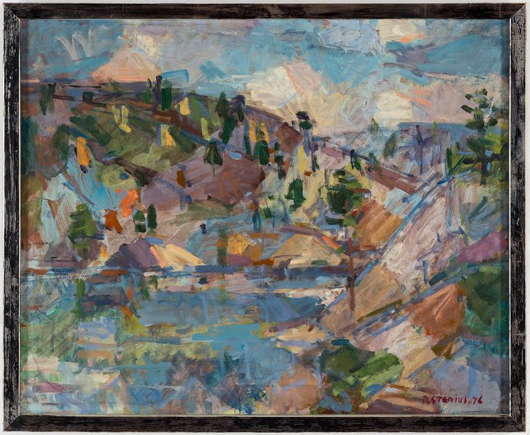 PER STENIUS, oil on masonite, signed and dated P. Stenius. 76.