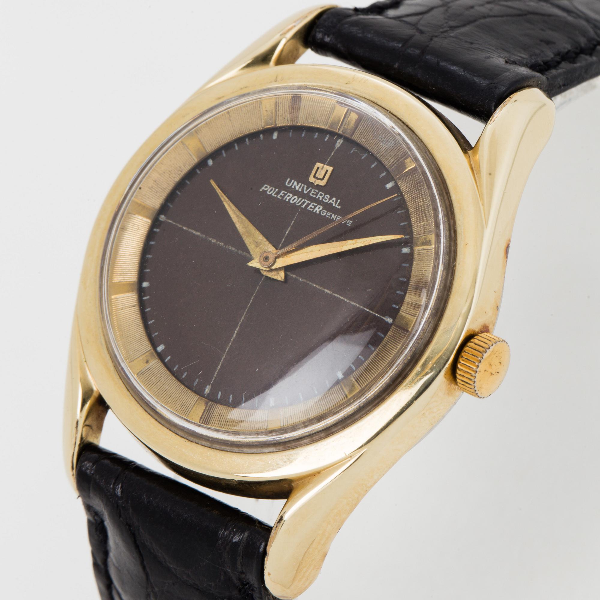 UNIVERSAL, Polerouter Genève, armbandsur, wristwatch, 35 mm.