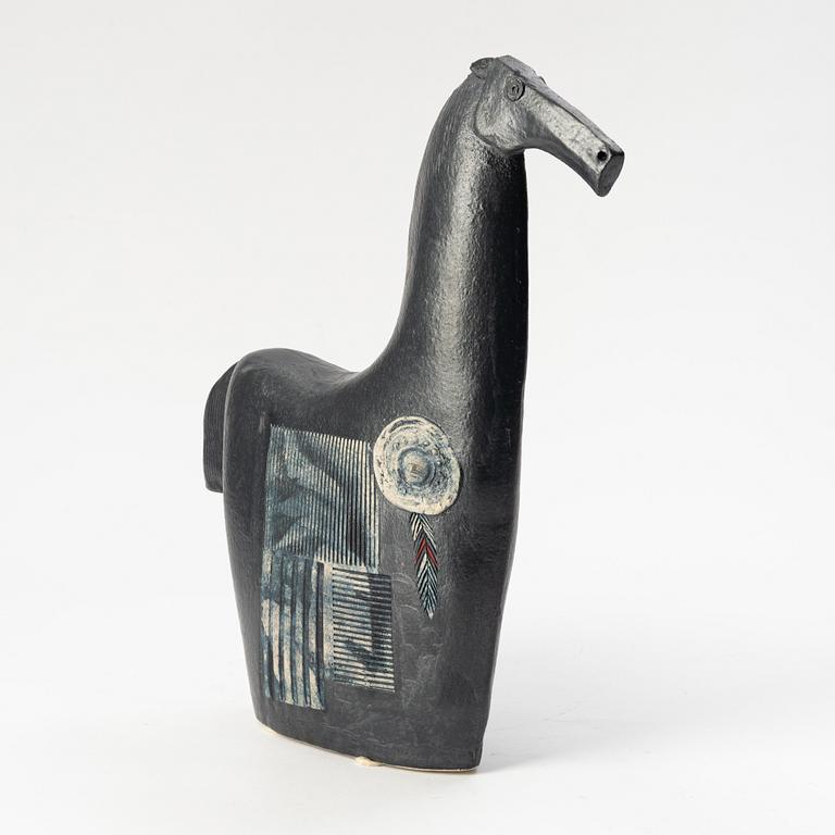 Björn Nyberg, a stoneware sculpture of a horse, signed.