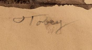 MARK TOBEY, a signed water colour.