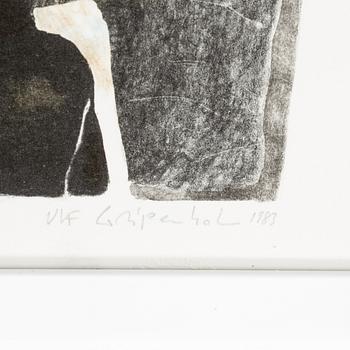 ULF GRIPENHOLM, litografi, signerad, daterad 1983, numrerad 87/150.