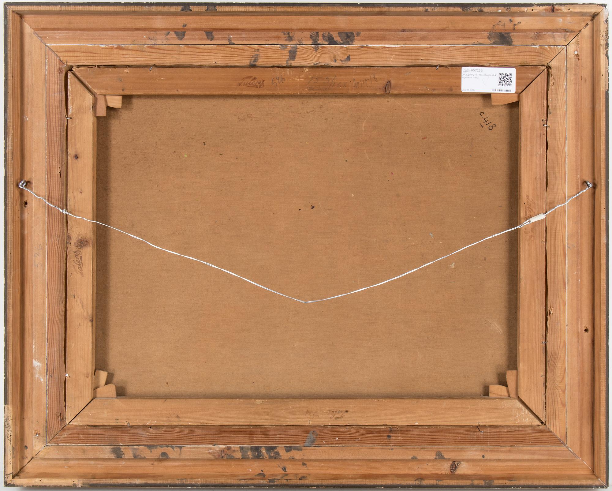 GIUSEPPE PITTO, olja på duk, signerad Pitto.