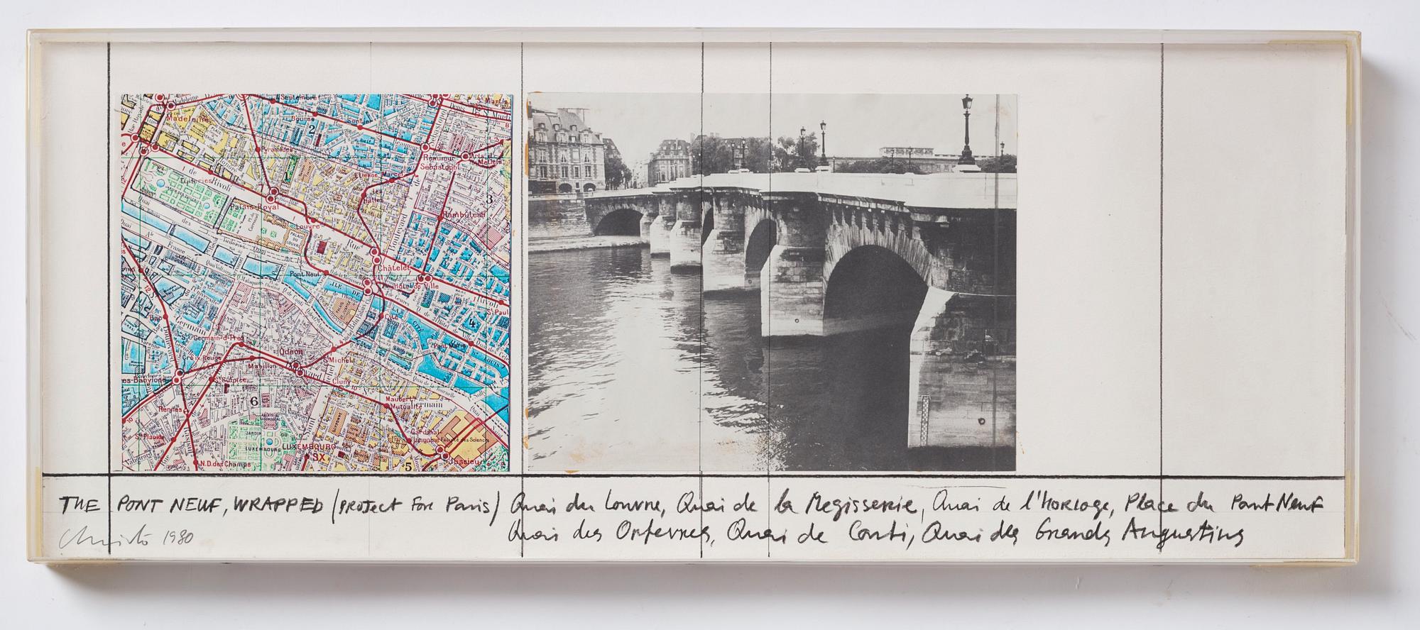 Christo Vladimirov Javacheff, "The Pont Neuf, Wrapped (Project for Paris)".