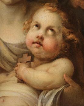 Annibale Carracci, follower of, The Holy Family with John the Baptist.