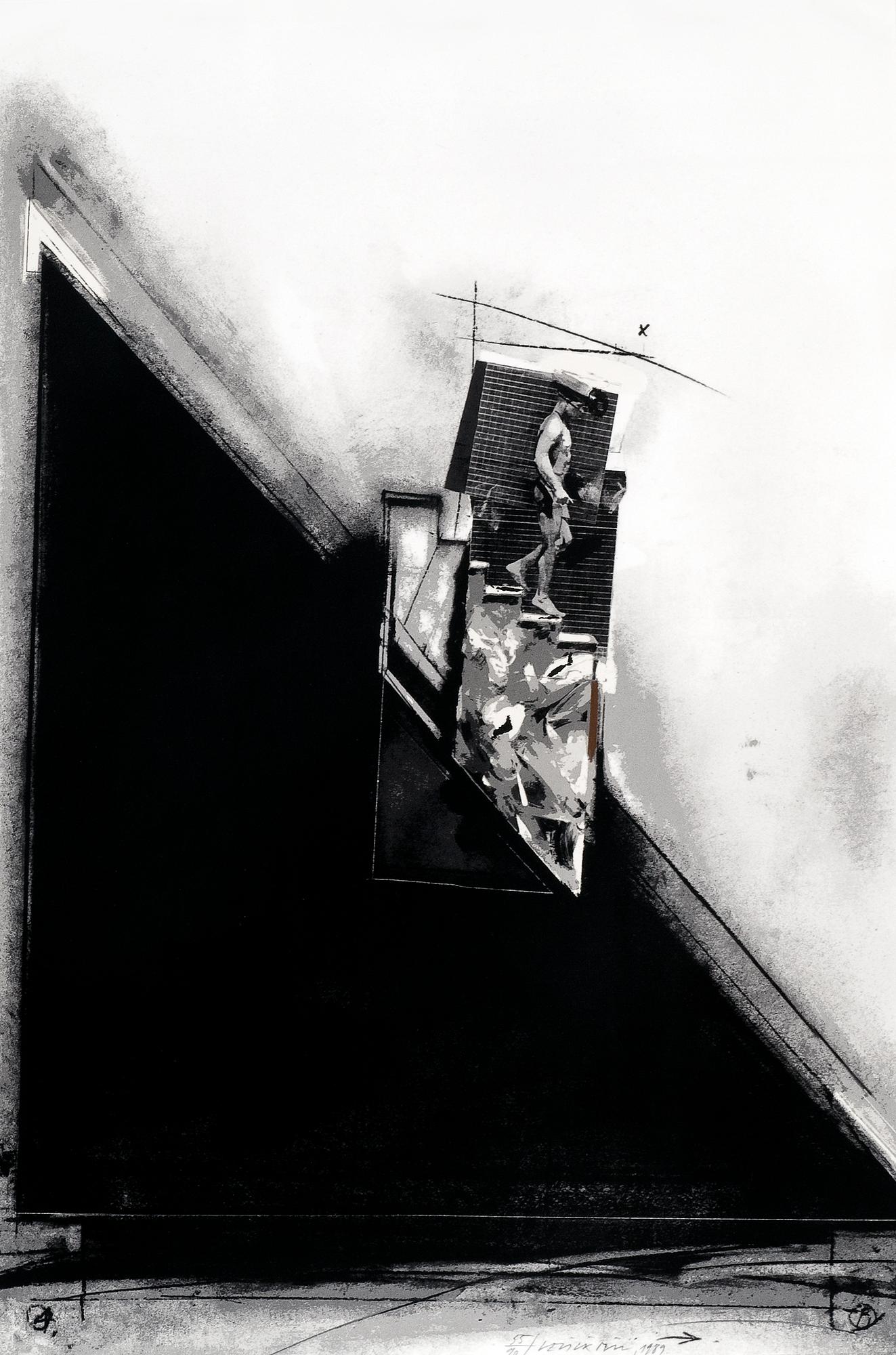 Vladimir (Vlada) Veličković, ON THE STAIRS.